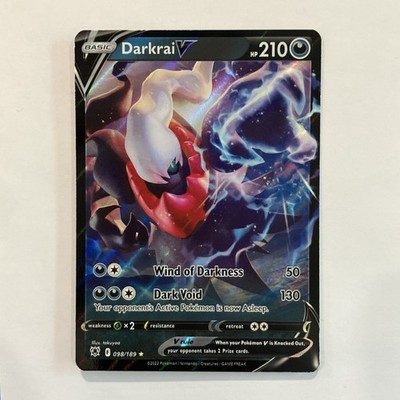Pokémon Darkrai V Ultra Rare Holo 098/189 Astral Radiance 210HP Dark Void