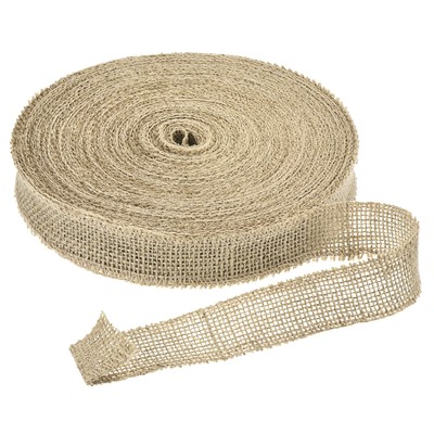 Sackleinenband, 1,2 Zoll breit Natur Jute Stoffband, 27 Yards