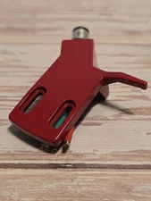 Turntable Angled Headshell Red High QUALITY  FOR STRAIGHT ARMS WITH SME CONN.