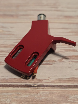 #ad Turntable Angled Headshell Red High QUALITY FOR STRAIGHT ARMS WITH SME CONN. $12.99