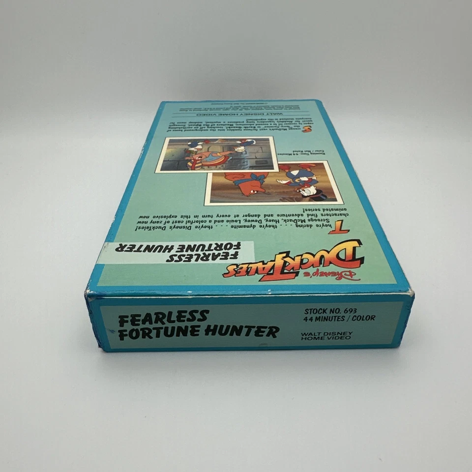 Disney's Ducktales (VHS, 1991) Fearless Fortune Hunter OOP Rare Animation HTF FS - Image 2 of 4