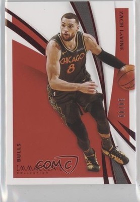 2020-21 Panini Immaculate Red 34/49 Zach LaVine #97 rf2