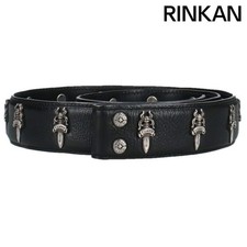 Chrome Hearts STRAP No5 DGGR 5 Dagger Rodette Leather Belt Men's 34 Used 051102