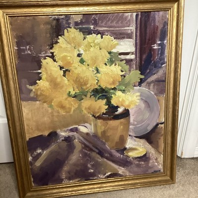 Important 1934 Floral Still Life - Marjorie Patterson - Macy s Fine Art Gallery