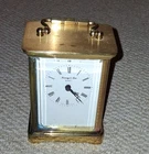 Carriage Mantel Clock Minster Weiss England - Kersey & Son Romsey
