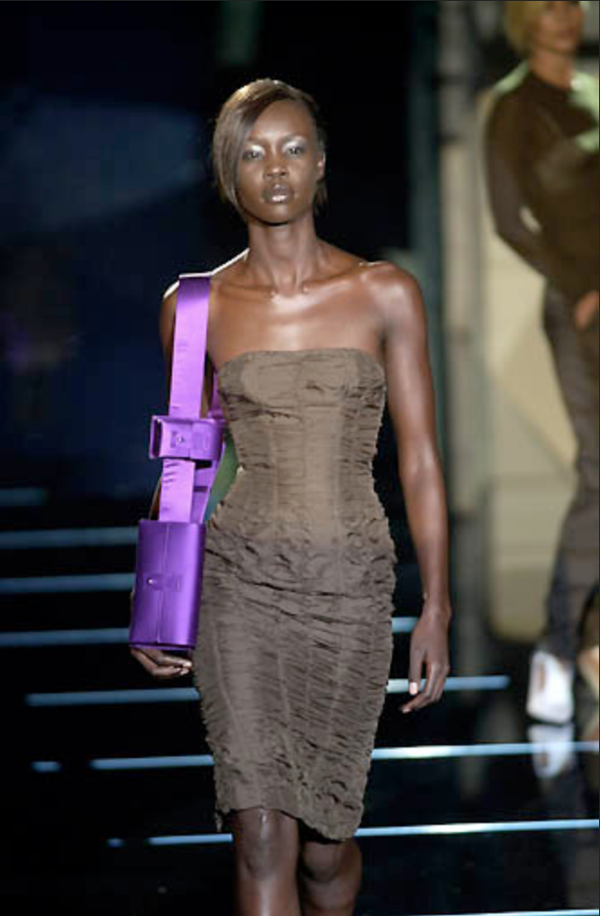 Gucci 2001 Spring/Summer by Tom Ford Black Ruched Silk Skirt | eBay