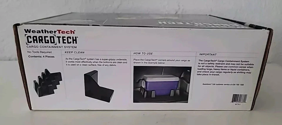 WeatherTech CargoTech Containment System Blocks For Car/SUV/Van Trunk - Set of 4 - Image 3 of 4