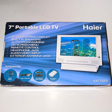 NEW Haier KXT7020S 7" Portable LCD TV 480p Remote Built-In Speakers Silver