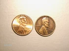 1933 Lincoln Wheat Cent VG & 2017 Shield Cent BU RED  E10