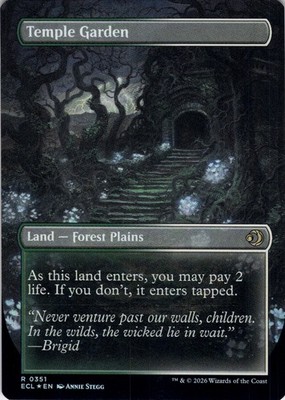 Temple Garden FOIL BORDERLESS Lorwyn Eclipsed Magic MTG NM | eBay