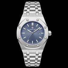 Best New Men’s Octagon Luxury Wristwatch Dial Date Stainless Steel