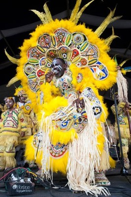 Big Chief Victor Harris of Fi Yi Yi & Mandingo Warriors performs a- Old Photo 3