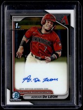 2024 Bowman Chrome - Prospect Autographs #CPA-ADC Adrian De Leon