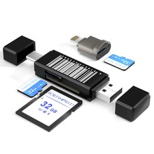 USB-C USB-A SD Micro SD TF Card Reader Dual Slot OTG Adapter for Phone PC Laptop