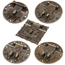 Wood Case Chest Box Rectangle Clasp Closure Hasp Latches 1-5pcs