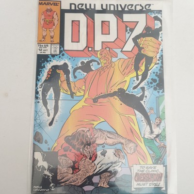 Marvel Comics D.P.7 #12 DP7 New Universe VFN+/Nm (1987) Rare Vol 1 UK Free P&P 