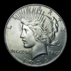 1935 Peace Dollar Silver ---- Gem BU Condition Coin ---- #KK520