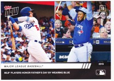 Cody Bellinger Vladimir Guerrero Jr 2019 Topps NOW Father's Day Card 387 PR /511