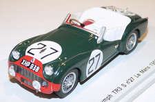 1/43 Spark Triumph TR3 car #27 from 1959 24 Hours of Le Mans  S1397