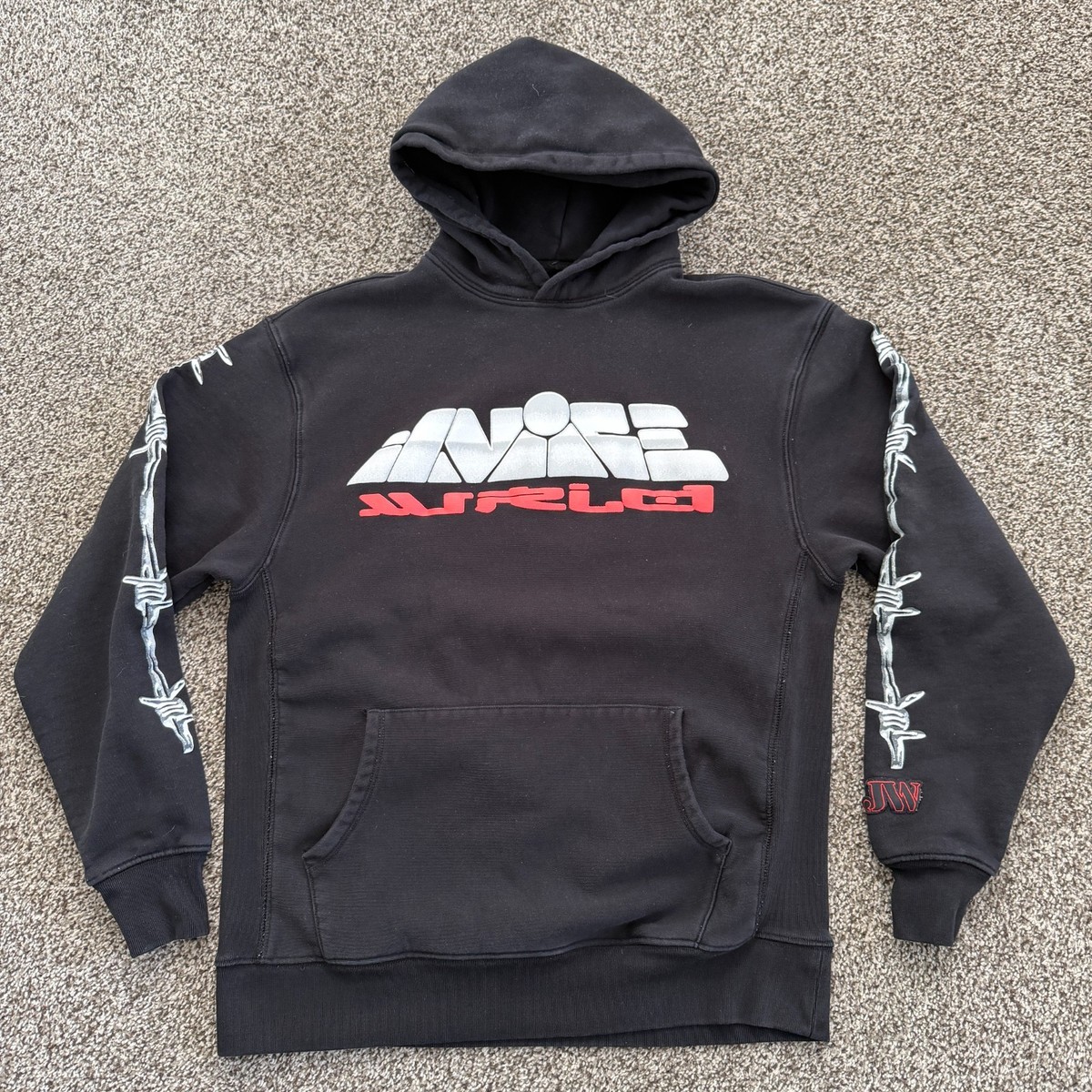 Juice WRLD X Vlone Cosmic Abyss Hoodie Black Small Music Rap | eBay
