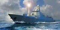 1:700 Trumpeter Kit Pla Navy Type 052D Destroyer TR06732 Modellbau