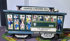 Vintage Powell Mason San Francisco Cable Car Tin Toy Steel Trolley F.E Walts