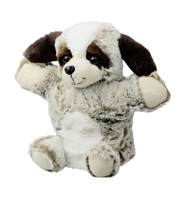 Inware Kuscheltier Handpuppe Hund hellbraun 22 cm Plüschhandpuppe Plüschhund