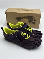 Vibram Women's V-Train CrossFit Trainer Shoe FiveFingers Purple Yellow Sz 8.5-9