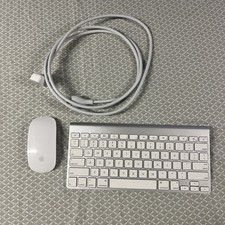 Apple A1314 Keyboard  A1296 Magic Mouse Set   Wireless Bluetooth   Extension