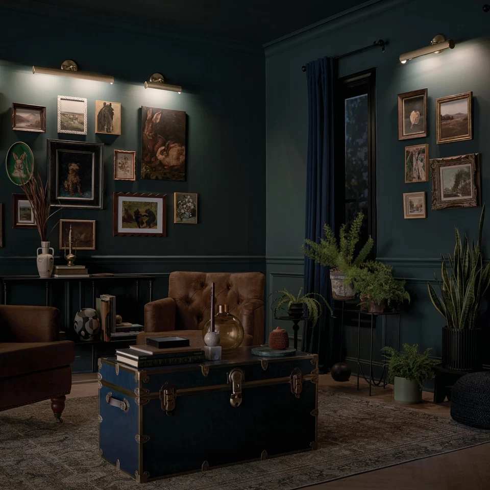 Luz de imagen Kichler 52649 Midi 12" W - negra Foto 2 de 4