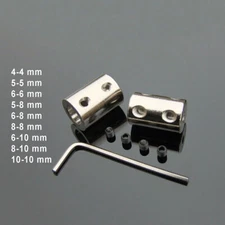 Shaft Coupling 45# Steel Rigid Coupler Motor Shaft Joint Connector 4,5,6,8,10mm
