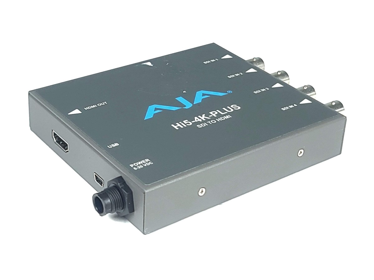 アンプ AJA Hi5-4K-PLUS SDI to HDMI Hi5-4K-Plus - Pristine 3G-SDI to HDMI 2.0 Conversion - HDMI