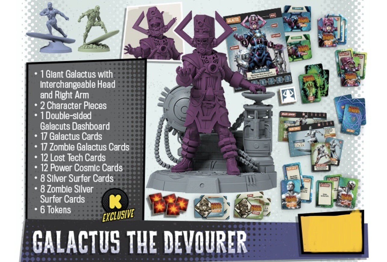 CMON Kickstarter Exclusive Zombicide Marvel Zombies Galactus Devourer Expansion eBay