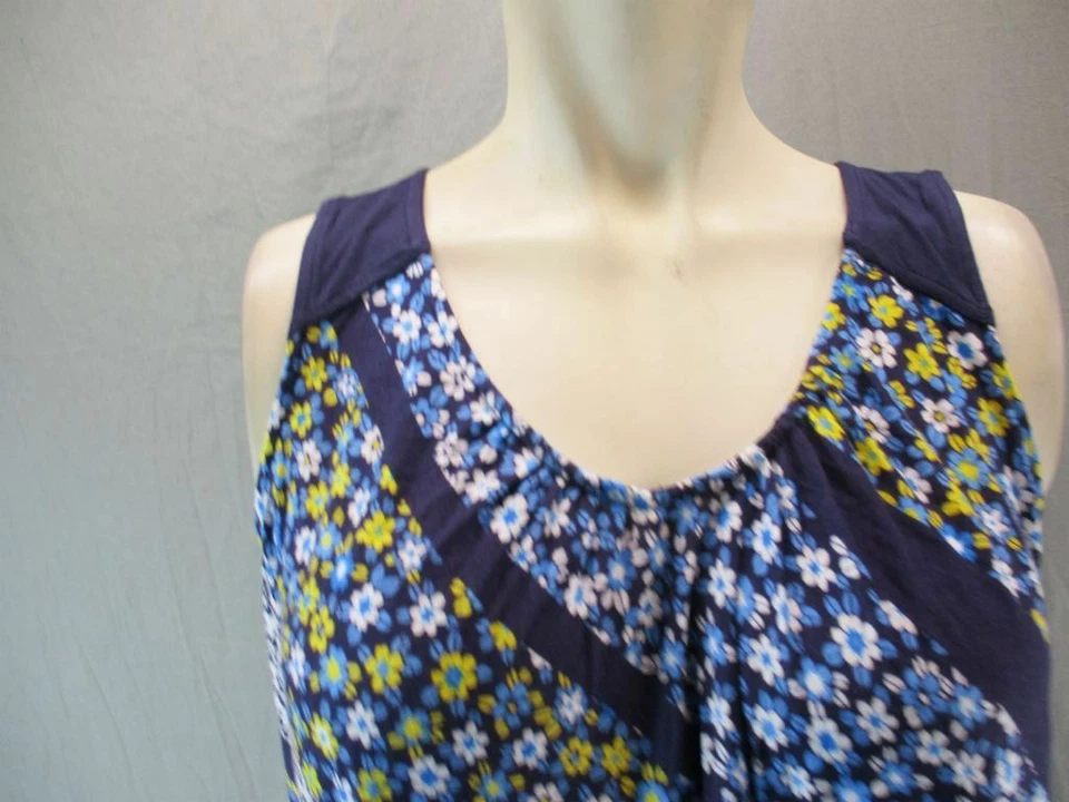 Nuevo con etiquetas Top túnica suelta de rayón azul marino talla M de jockey para mujer 6Y222 Foto 2 de 4