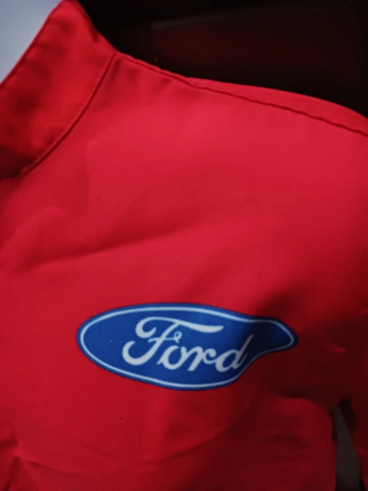 Camisa Leavine Family Racing Ford Equipo Medio Emitida Crew NASCAR Michael McDowell Foto 3 de 4