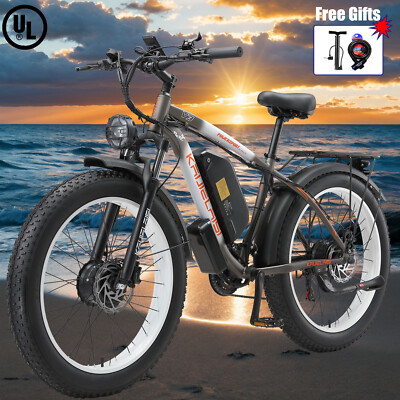35MPH E-Bike 26'' AWD 2000W Dual Motor 48V/23Ah Electric Bike for adults KETELES