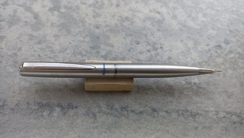 Stylo Plume INOXCROM Atlantic - Acier Brossé Argenté, Neuf Jamais Encré - Sans Emballage