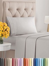 Twin XL Size 3 Piece Sheet Set - Comfy Breathable Cooling Sheets - Hotel Lu...