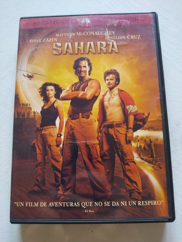 Sahara Matthew McConaughey Penelope Cruz - DVD Español Ingles Region 2 Am