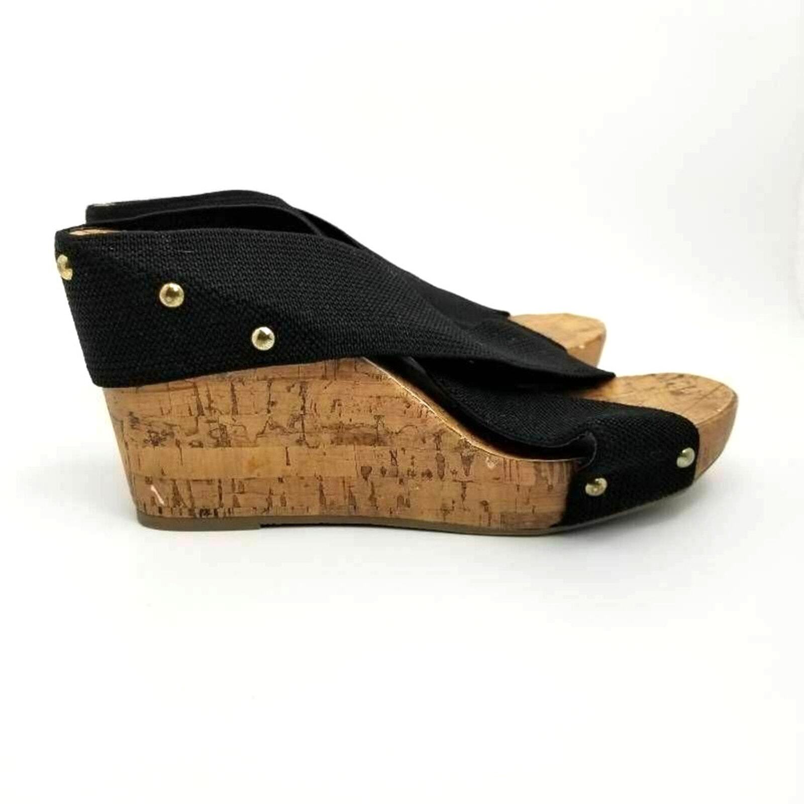 APL Sandali Montego Bay Club punta aperta incrociati con borchie e zeppa misura 8