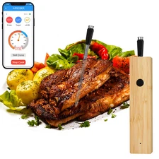 Wireless Bluetooth Meat Food Thermometer Digital Temperature Probe Cooking BBQ