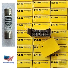 Lot of 10 NEW Bussmann FAST-ACTING Fuse KTK-10, 600Vac, NIB, KTK10, Fast Ship