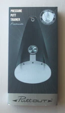 PuttOUT Pressure Putting Trainer, Golf Training Putting Target, White/Clear