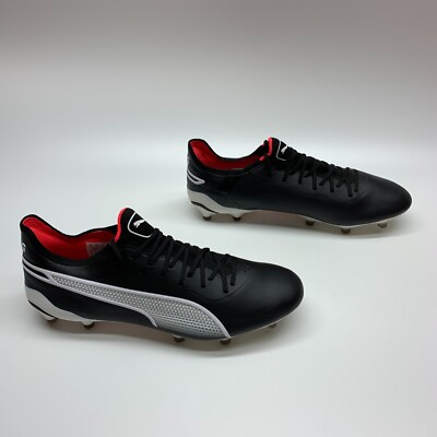 Puma King Ultimate FG AG 107563 01 Black Firm Ground Soccer Cleats