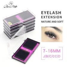 Individual Natural Mink BCCCD Curl Eyelash Premium Soft 16rows Eyelash Extension