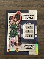 2021-22 Contenders FOTL Opening Night Ticket Rudy Gobert #61 Utah Jazz 17/25
