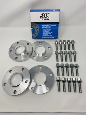 4x 12mm Adapterscheiben SCC für BMW 5er E39 LK 5/120 74,1 auf 72,6 + Schrauben - Bild 1 von 4
