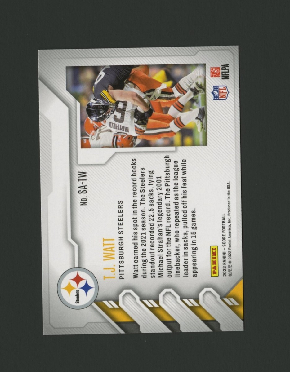 2022 Score T.J. Watt *Sack Attack* #SA-TW Pittsburgh Steelers | eBay