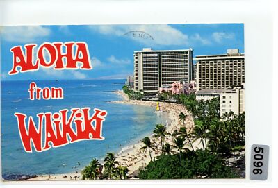 Waikiki Beach Hawaii Postcard - 1989 Unbelievable Trip - The Albay Postcard