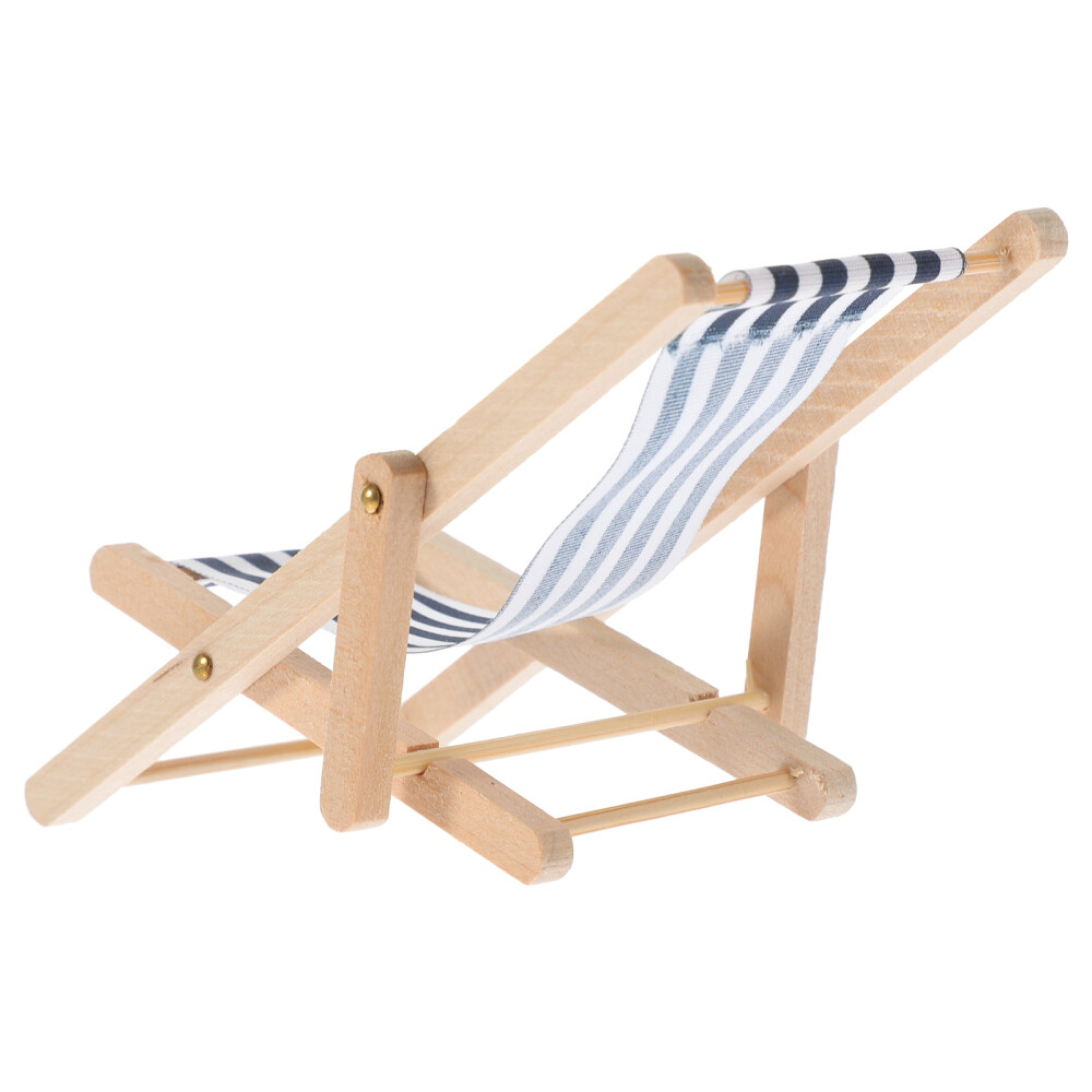 Doll House Landscape Beach Recliner Miniature Beach Chair Miniature